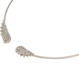 Jewel Touch Angel Wings Shape Design Collar Alloy Choker