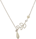 Jewel Touch Silver Color Triangle Shape Alloy Necklace