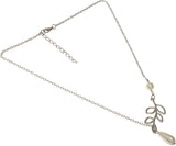 Jewel Touch Silver Color Triangle Shape Alloy Necklace