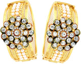 Alysa Alloy Pearl Yellow Gold, Rhodium Bracelet Set