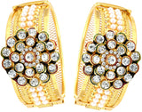 Alysa Alloy Pearl Yellow Gold, Rhodium Bracelet Set