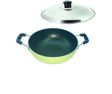 Peach 3mm Premium Green Pan Kadhai 2.5 L