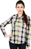 Kasturi Women's Checkered Casual Shirt