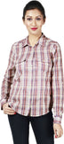 Kasturi Women's Checkered Casual Shirt