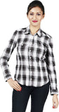 Kasturi Women's Checkered Casual Shirt