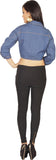 Kasturi Women's Solid Casual Denim Shirt