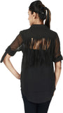 Kasturi Women's Solid Casual Shirt