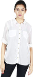 Kasturi Women's Solid Casual Shirt