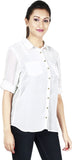 Kasturi Women's Solid Casual Shirt