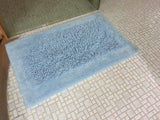 Krishna Carpets Cotton Large Bath Mat 50 x 80 Cm Blue Color Mat