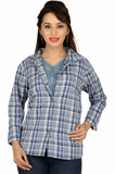 Bedazzle Women's Checkered Casual Shirt
