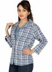 Bedazzle Women's Checkered Casual Shirt