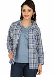 Bedazzle Women's Checkered Casual Shirt