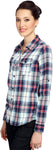 Bedazzle Women's Checkered Casual Shirt
