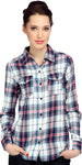 Bedazzle Women's Checkered Casual Shirt