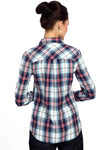 Bedazzle Women's Checkered Casual Shirt