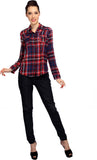 Bedazzle Women's Checkered Casual Shirt