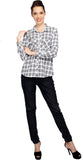 Bedazzle Women's Checkered Casual Shirt