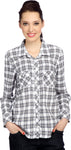 Bedazzle Women's Checkered Casual Shirt