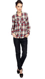Bedazzle Women's Checkered Casual Shirt