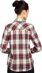 Bedazzle Women's Checkered Casual Shirt