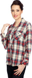 Bedazzle Women's Checkered Casual Shirt