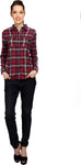 Bedazzle Women's Checkered Casual Shirt