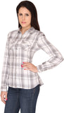 Bedazzle Women's Checkered Casual Shirt
