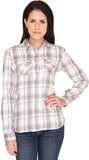 Bedazzle Women's Checkered Casual Shirt