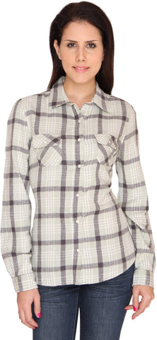 Bedazzle Women's Checkered Casual Shirt