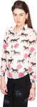Bedazzle Women's Animal Print Casual Shirt