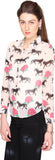 Bedazzle Women's Animal Print Casual Shirt