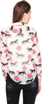 Bedazzle Women's Animal Print Casual Shirt
