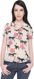 Bedazzle Women's Animal Print Casual Shirt