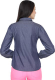 Bedazzle Women's Solid Casual Shirt