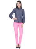 Bedazzle Women's Solid Casual Shirt