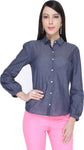 Bedazzle Women's Solid Casual Shirt
