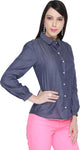 Bedazzle Women's Solid Casual Shirt