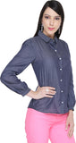 Bedazzle Women's Solid Casual Shirt