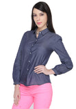 Bedazzle Women's Solid Casual Shirt