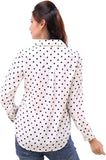 Kashana Fashions Women's Polka Print Casual Shirt