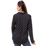 Kashana Fashions Women's Polka Print Casual Shirt