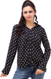Kashana Fashions Women's Polka Print Casual Shirt