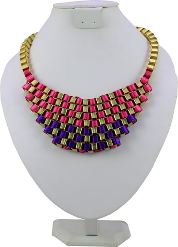 Vinnis Alloy, Fabric Necklace