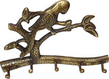 Craftcart Parrot Antique Brass Key Holder