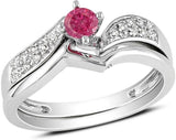 Kiara Jewellery Sterling Silver Cubic Zirconia Rhodium Ring