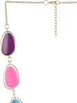 UpTown Black Silver Plated Metal, Alloy Necklace