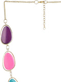 UpTown Black Silver Plated Metal, Alloy Necklace