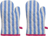 Cotonex Blue, Pink Cotton Kitchen Linen Set