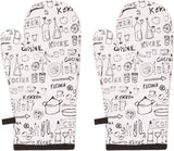 Cotonex Black, White Cotton Kitchen Linen Set